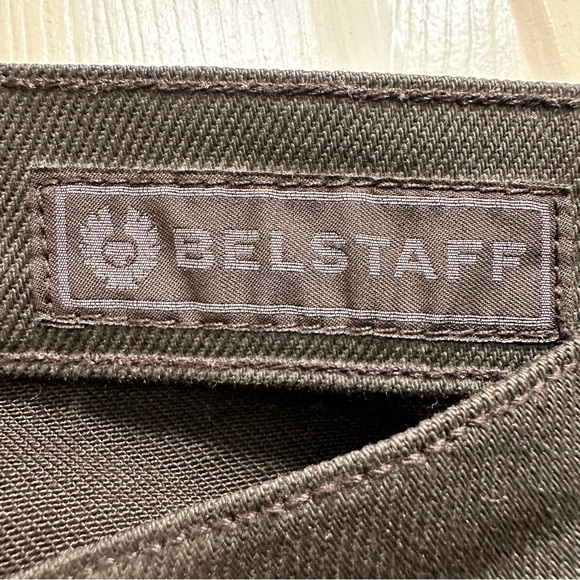 Belstaff Black Men's Jeans Cargo Stretch Trousers Slim Biker Zip BLACK W28 - Picture 8 of 10